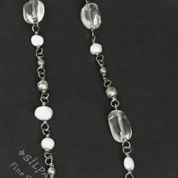 Silpada .925 stamped Rare Vintage Sterling Silver silver pearl, crystal … - Picture 9 of 14